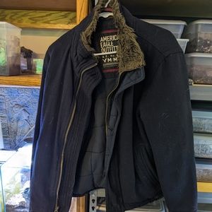 American Eagle jacket with functioning zipper. Size medium super warm.